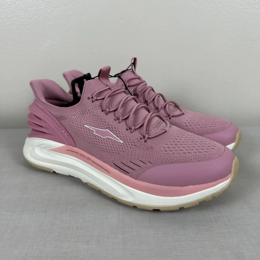 Avia Women's 10 Coil-On 2.0 Running Shoes Mauve Pink Mesh Walking workout NEW